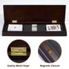 VAMSLOVE Wooden Cribbage Board Game Magnetic 3-Track Scoreboard with Large Slots for Storing 2 Playing Cards and 9 Metal Pegs, Travel Family Game Night (Instruction Included view 4