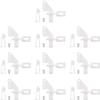 XYWHPGV 10Sets 4-Hole Nylon Pin Control Horns and Clevis Kit Model Airplane Electric Aircraft RC Fixed-Wing DIY Parts(ff328 9f3b1 a8e2a 88935 a44cd 68c03 view 1