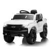 12V Ride on Car for 3-6years, Battery Powered Licensed by Chevrolet Silverado GMC Kids Ride On Truck, Toddler Electric Vehicles Toys w/RC, MP3/Bluetooth, Spring Suspensionfor Boys and Girls(White) view 1