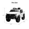 12V Ride on Car for 3-6years, Battery Powered Licensed by Chevrolet Silverado GMC Kids Ride On Truck, Toddler Electric Vehicles Toys w/RC, MP3/Bluetooth, Spring Suspensionfor Boys and Girls(White) view 4