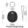 AZURAOKEY Silicone Case Replacement Compatible with Tamagotchi Uni, Anti-Drop Soft Cover for Tamagotchi Uni Accessories Case with Finger Lanyard (Bag Only view 3