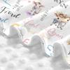 Personalized Cow Baby Car Seat Canopy for Babies with Name, Custom CarSeat Cover Girls Boys, Minky Nursing Breastfeeding Stroller Cover Canopies Newborn Infant Toddler view 4