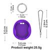 AZURAOKEY Silicone Case Replacement Compatible with Tamagotchi Uni, Anti-Drop Soft Cover for Tamagotchi Uni Accessories Case with Finger Lanyard (Bag Only view 3