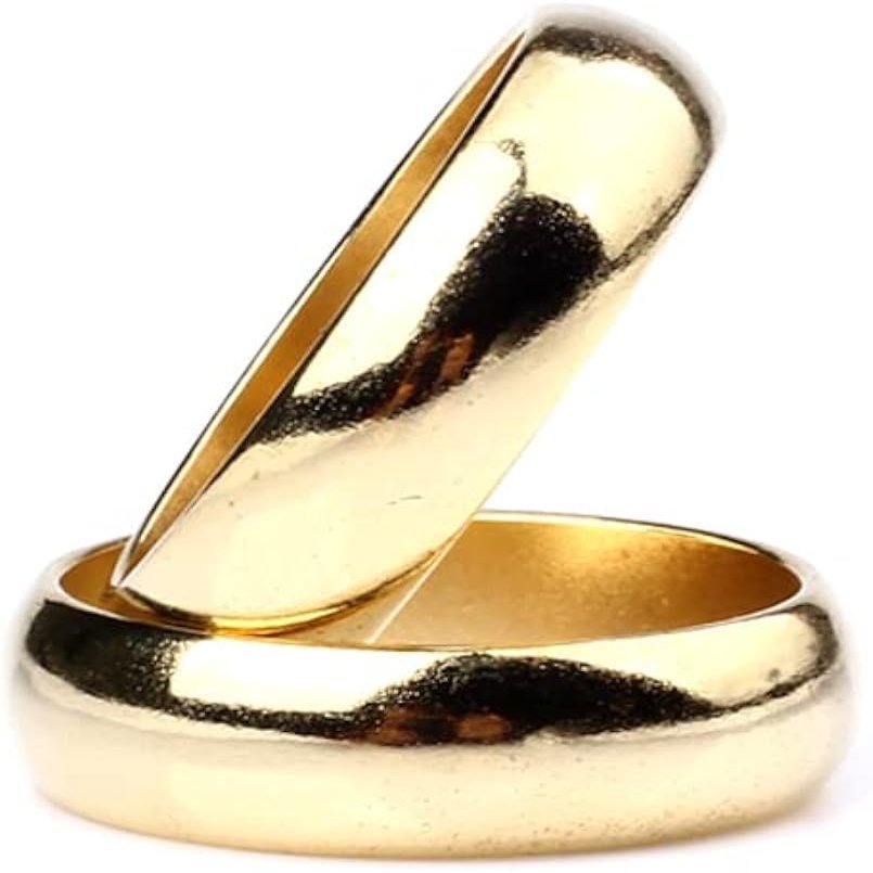 blue-ther Gold Cambered PK Ring Strong Ring PK Ring Magic Tricks Accessory for Magician Close up Gimmick (20 mm)