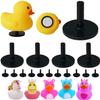 12 Pcs Duck Plug Set - Rubber Duck Mount Holder for Car Dashboard and Display Fixing, Animal Themed Self Adhesive Plastic Holder Bracket for Car Lover Gift (Rubber Ducks Not Included) view 1