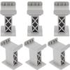 jojofuny 6 Pcs Train Bridge Support Risers for Wooden Train Track Accessories Kids Toy Bridge Piers Enhance Stability and Creative Play 2.75X2.16X1.57 Inches view 1