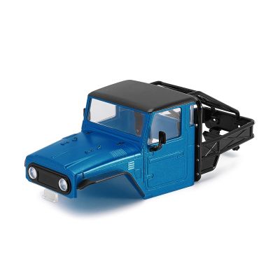INJORA 87g IR40 Truck Body Shell with Tube Cage for 1/18 TRX4M Defender Bronco Upgrade Part(Blue)