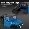 INJORA 87g IR40 Truck Body Shell with Tube Cage for 1/18 TRX4M Defender Bronco Upgrade Part(Blue) view 2