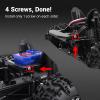 INJORA 87g IR40 Truck Body Shell with Tube Cage for 1/18 TRX4M Defender Bronco Upgrade Part(Blue) view 4