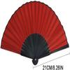blue-ther Auto Appearing Fans Magic Tricks Two Fans Set Folded Fan Opened Instantly for Magicians Stage Illusions Gimmicks Mentalism Props (Yellow) (Red) view 3