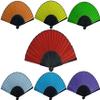 Auto Appearing Fans Magic Tricks Two Fans Set Folded Fan Opened Instantly for Magicians Stage Illusions Gimmicks Mentalism Props (Yellow) (Blue) view 1