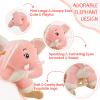 FUNLIO Elephant Baby Rocking Horse for Toddlers 6 Months to 3 Years, Cute & Graceful Pink Elephant Rocker for Baby Girl, Stuffed Plush Ride-on Rocking Animal, Easy to Assemble, CPC & CE Certified view 3