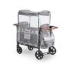 SeedFuture Raincover for W4 Stroller Wagon, Rain Cover Compatible with WONDERFOLD W4, Waterproof, Windproof, Protect from Dust and Snow view 4