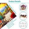 1000 Piece Puzzle for Adults Garden House Puzzles for Adults 1000 Piece Iceberg Cottage Jigsaw Puzzles 1000 Pieces Flower House Puzzle Landscape Painting Puzzles for Adults Teens Seniors view 2