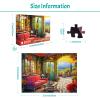 1000 Piece Puzzle for Adults Garden House Puzzles for Adults 1000 Piece Iceberg Cottage Jigsaw Puzzles 1000 Pieces Flower House Puzzle Landscape Painting Puzzles for Adults Teens Seniors view 3