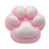 Cat Paw Taba Squishy Toy Cute Furry Squeeze Toy Stress Relieving Silicone Toy Gifts for Kids and Adults Pink White 1 PCS view 1