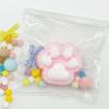 Cat Paw Taba Squishy Toy Cute Furry Squeeze Toy Stress Relieving Silicone Toy Gifts for Kids and Adults Pink White 1 PCS view 4