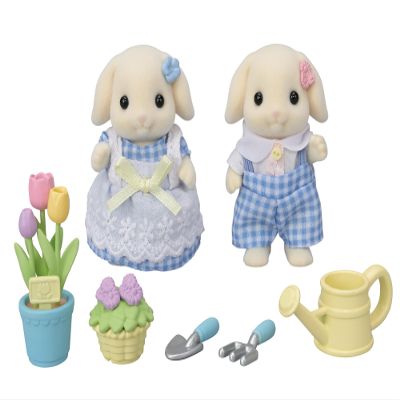 Sylvanian Families - 5736 Brother and Sister Rabbit Flora