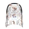 Personalized Cow Baby Car Seat Canopy for Babies with Name, Custom CarSeat Cover Girls Boys, Minky Nursing Breastfeeding Stroller Cover Canopies Newborn Infant Toddler view 1
