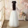 Bnibol Deluxe Han Chinese Clothing for Kids,Girl's Tang Dynasty Traditional Style Floral Embroidery Princess Dress. (US, Age, 4 Years, 6 Years, Apricot) view 2