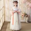 Bnibol Deluxe Han Chinese Clothing for Kids,Girl's Tang Dynasty Traditional Style Floral Embroidery Princess Dress. (US, Age, 4 Years, 6 Years, Apricot) view 3