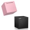 2 Pcs hizgo Adult Piggy Bank- Piggy Bank for Adults Must Break to Open -Stainless Steel Bank(Black+Pink) (4.72 inch) view 1