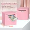 2 Pcs hizgo Adult Piggy Bank- Piggy Bank for Adults Must Break to Open -Stainless Steel Bank(Black+Pink) (4.72 inch) view 3