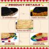 36 PCS Fiesta Decor, Fabric Hats with Ball Fringe & Headbands, Fun Costume Accessories for Mexican Theme Party Decorations view 4