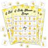 Disfuco Baby Shower Bingo - 24 Player Bee Themed Game for Adults and Gender Reveal Parties view 1