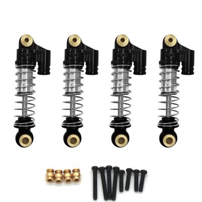 40mm 1/18 RC Shock Absorber Oil Damper Aluminum Threaded Set for FMS 1/18 RC Crawler Upgrade Front & Rear Tele Shocks Accessories