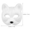 Amosfun Fox Mask Lightweight 6.7 Inch Animal Costume Accessory for Halloween Easter Mardi Gras Cosplay and Dress-up Parties view 4