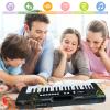 37 Keys Piano for Kids Age 3-6, Kids Piano Keyboard with Microphone Portable Beginners Musical Piano Learning Educational Christmas Birthday Gift Toys for 3 4 5 6 Years Old Girls Boys (Black) view 2
