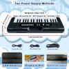 37 Keys Piano for Kids Age 3-6, Kids Piano Keyboard with Microphone Portable Beginners Musical Piano Learning Educational Christmas Birthday Gift Toys for 3 4 5 6 Years Old Girls Boys (Black) view 3