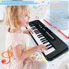37 Keys Piano for Kids Age 3-6, Kids Piano Keyboard with Microphone Portable Beginners Musical Piano Learning Educational Christmas Birthday Gift Toys for 3 4 5 6 Years Old Girls Boys (Black) view 4