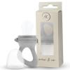 Avee & Co Silicone Teething Pacifier and Fresh Fruit Feeder, Baby Pacifier for Teething, Toddler Teething Toy (Grey) view 1