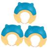 FAVOMOTO 3pcs Shampoo Hat Bath Accessory for Hair Washing Shower Cap Cartoon Design Lightweight and Easy to Boys and Girls view 1