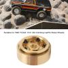 4Pcs 1.3 Inch Beadlock Wheel Rims for FMS FCX24 1/18 1/24 Scale Crawler Car, Aluminum Alloy Brass Weighted Wheel Hub, Easy to Install and Disassemble, Metal Beadlock Wheels Rims Replacement(Gold) view 3