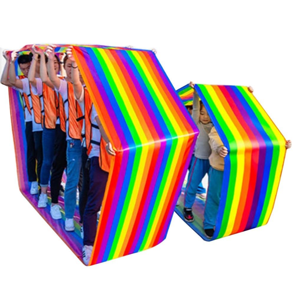 EvikoO 2PCS Outdoor Carnival Activity Teamwork Games Playing Run Mat, 4-20M Rugged | Durable | Waterproof Oxford Cloth Game Rolling Running Mat (Size : Adult-11M//36FT)