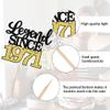 1 PCS Legend Since 1971 Cake Topper Black Gold Glitter Fifty Five Happy 55th Birthday Cake Pick Hello 55 Cheers to 55 Years Cake Decoration for 55th Birthday Anniversary Party Decorations Supplies view 3
