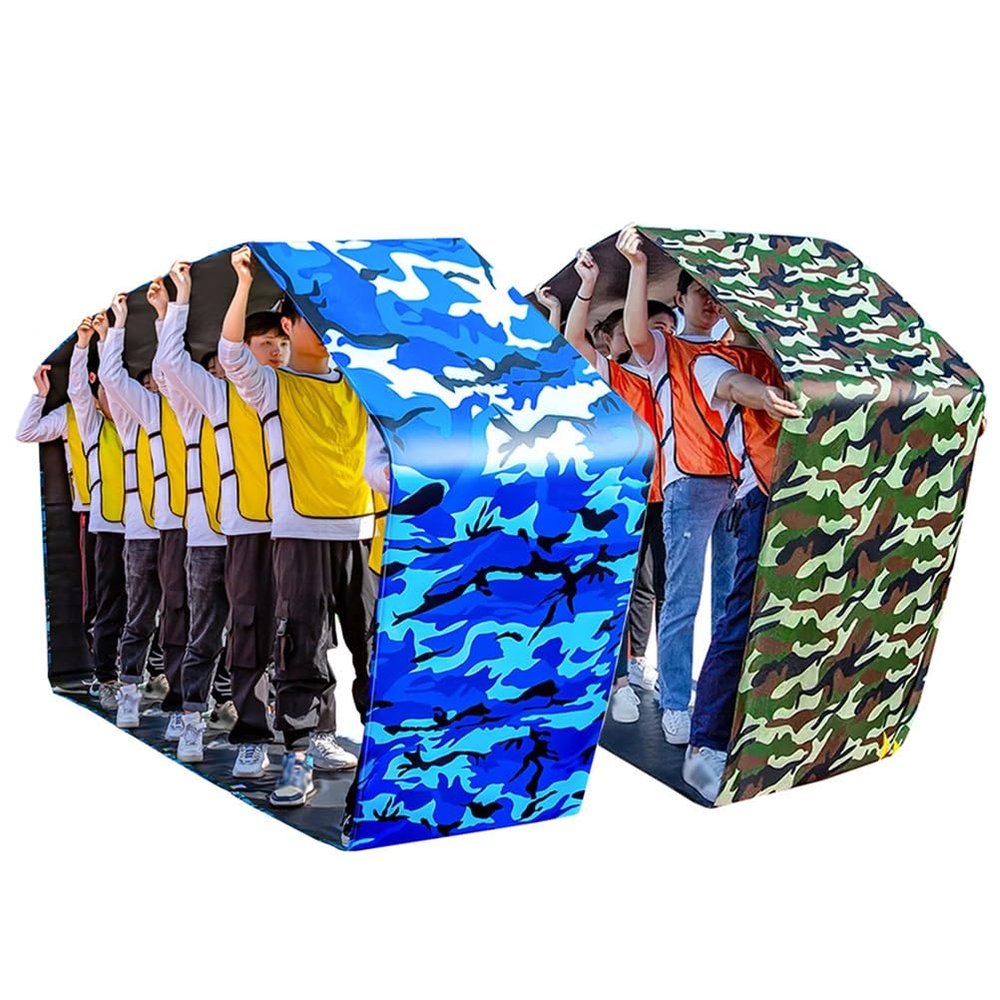 EvikoO 2PCS Sports Meet Teamwork Games Playing Run Mat, 4-20M Rugged | Durable | Waterproof Oxford Cloth Game Rolling Running Mat (Size : Adult-11M//36FT)