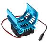 CHICHIYANG Upgrad Hard Steel Heat Sink with 5V Cooling Fan Mount for RC 1/10 Car 540 550 3650 Size Motor RC Car Crawler, RC Crawler Car Upgrade Parts view 2