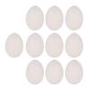 Plastic White Solid Fake Dummy Egg for Pack of 10 view 1