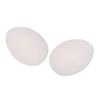Plastic White Solid Fake Dummy Egg for Pack of 10 view 3