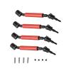 Replacement Metal Hard Steel Axle CVD Front+Rear Drive Shaft Mount Set for Arrma Senton Typhon Granite 4X4 1/10 RC Car Truck Car Upgrade, 4pcs view 2