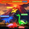 Coodoo Dinosaur Toys Magnetic Tiles - Magnet Building Blocks for Toddler Kids Toys STEM Sensory Outdoor Toy for 3+ Year Old Boys and Girls, Dinosaur World Creative Games Kids view 2