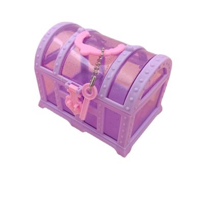 efdyn Children's Makeup Box, Toy Box, Treasure Box, Playhouse, Small Toy Jewelry Box, Jewelry Box, Little Girl's Dressing Box Purple