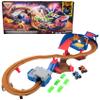 Monster Jam, Supercharge Speedway Playset, Megalodon and El Toro Loco Die-Cast Monster Trucks, Light Up World Finals Track Kids Toys for Boys Ages 3+ view 1