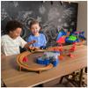 Monster Jam, Supercharge Speedway Playset, Megalodon and El Toro Loco Die-Cast Monster Trucks, Light Up World Finals Track Kids Toys for Boys Ages 3+ view 2