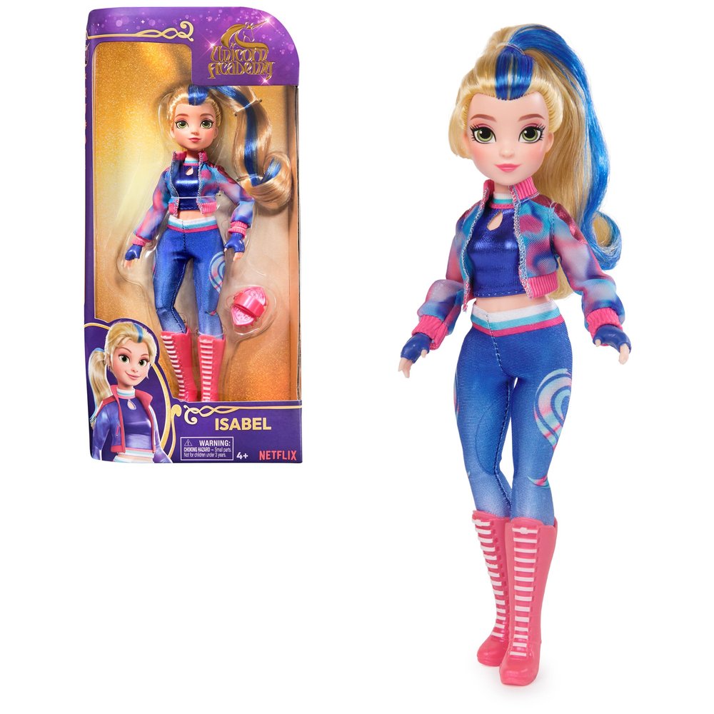 Unicorn Academy, Isabel Doll with 5 Accessories, 9.5, Dolls & Unicorn Toy, Gifts & Stocking Stuffers, Gifts & Stocking Stuffers for Girls Ages 4 and up