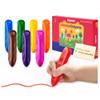 JoyCat 8 Colors Jumbo Crayons for Toddlers 1-3 4 5 6 year old Kid,Easy-Grip,Unbreakable,Non-Toxic,Washable,big,Triangular,fat,thick,toddler Crayons age 1-3,Ideal for Kids with Art Supplies view 1